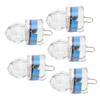 5Pcs Fishing Lure Light Diamond Shape LED Corrosion Resistance Auto Open Flashing Bass Lure Light Blue