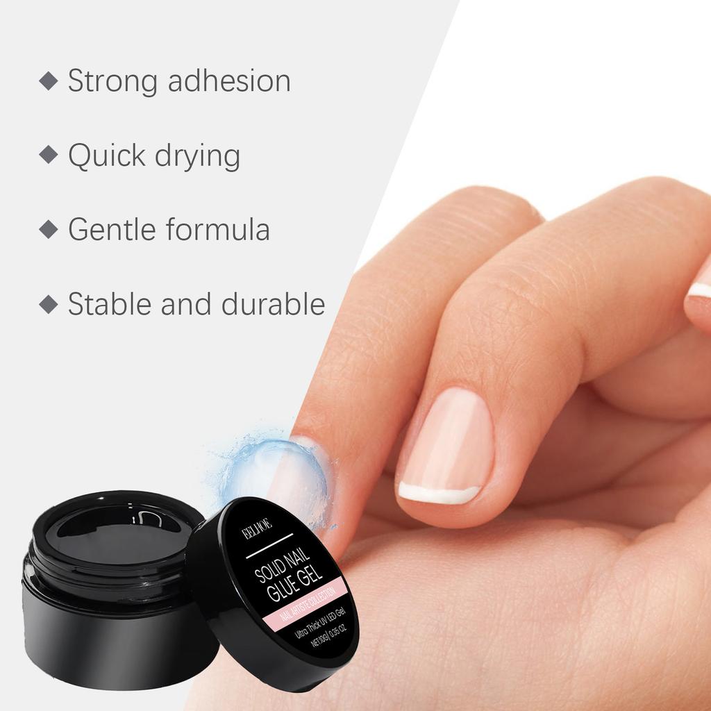 Nail piece solid glue, nail art glue portable soft stable and long-lasting nail shop solid nail glue