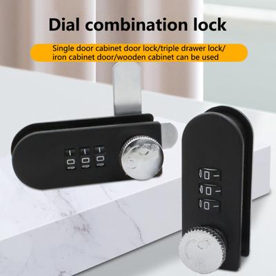 Combination Lock Thickened Latch Scroll Wheel Code Simple Operation 3 Group