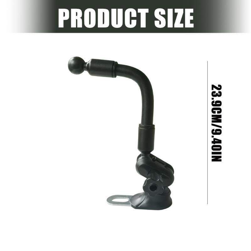 360 Rotatable Motorcycle Phone Holder with Strong 17mm Ball Joint for General Bike and Scooter Mounting