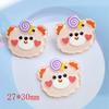 10Pcs/lot Cute Mixed Shiny Cartoon Animals Flatback Acrylic Kawaii Scrapbooking Embellishments Diy Accessories G98