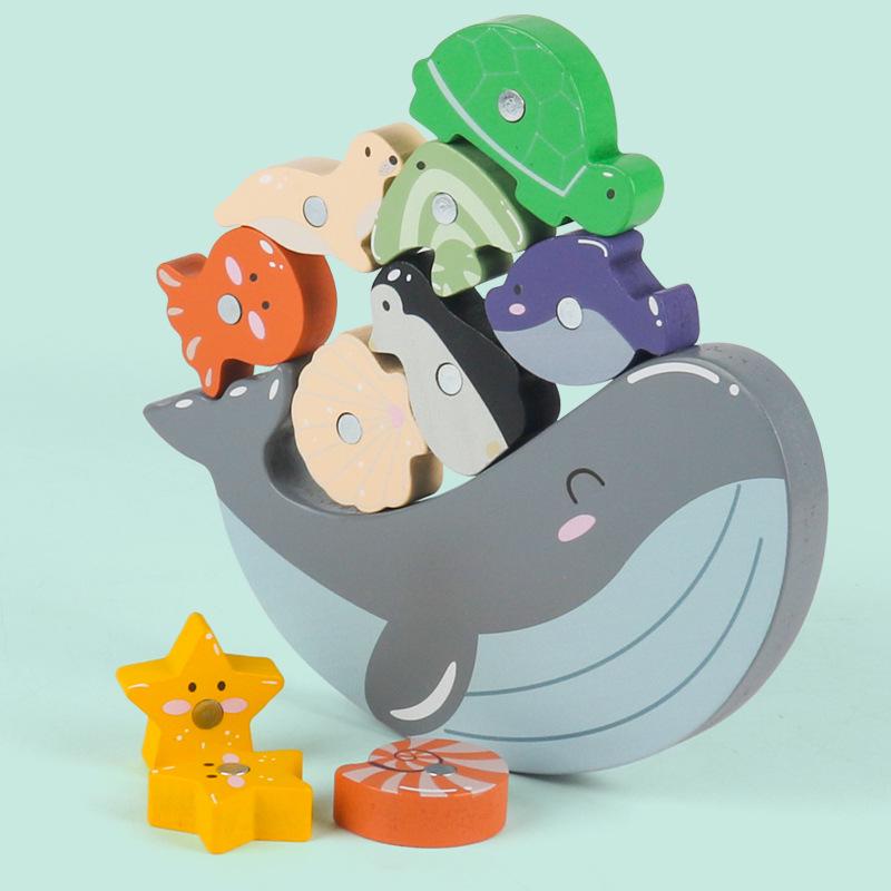 Cross-Border Animal Balance Stacking & Shape Recognition Puzzle Toy
