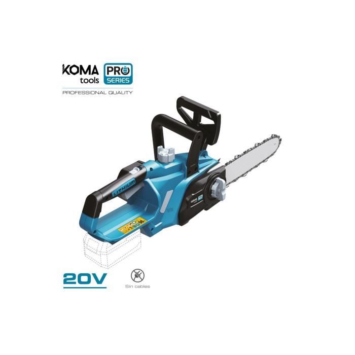 GENERICKÝ - Řetězová pila 20v (BEZ BATERIE A NABÍJEČKY) 63x23.2cm Baterie Koma Tools Pro Series