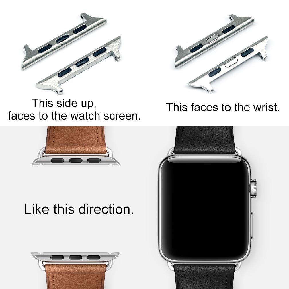 Adapter For Apple Watch Ultra 8 7 6 5 4 se 49mm 45mm 44mm 41mm 40mm band adaptor Stainless Steel Connector iWatch Accessories