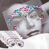 Eco-Friendly Fashion 3D Mermaid Face Gem Crystal Rhinestone Temporary Tattoo Stickers Shiny Glitter for Festival Prom Party