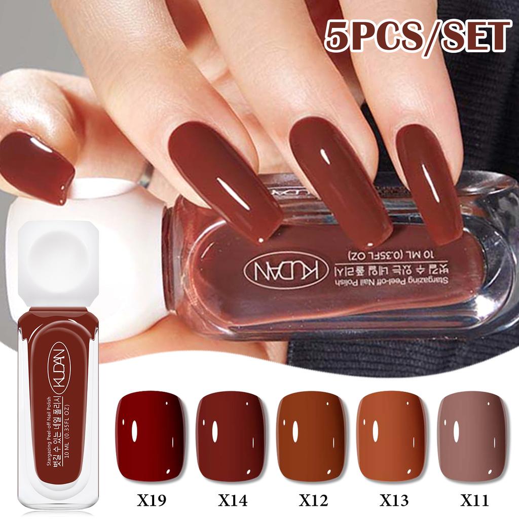 10ml Colorful Water-Based Peel Off Nail Polish No Need Lamp Red Pink Glitter Nails Art All For Manicure Nail Aupplies Varnish