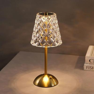 Bedroom Decor Light LED Table Lamp Touch Sensor Dimmable Desktop Night Light Rechargeable Wireless Reading Lamp for Bar Hotel