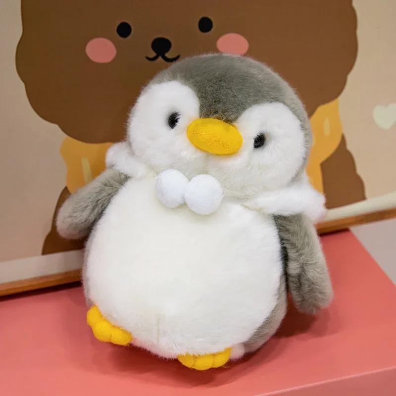 New Cute Penguin Plush Toy Baby Comforting Sleep Doll Fluffy Penguin Wearing Clothes Hats Stuffed Animal Pillow Birthday Gifts