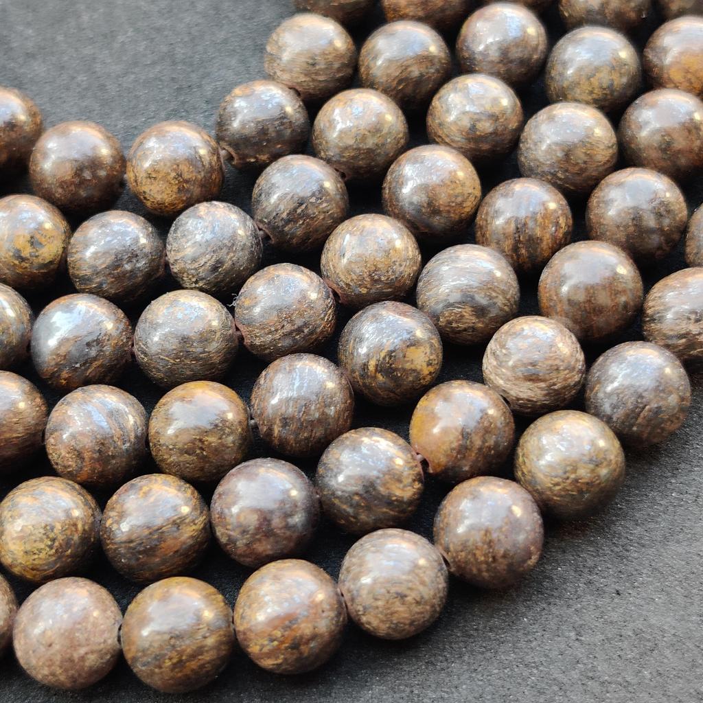 Natural Bronzite Round Beads, Healing Gemstone Loose Beads, DIY Jewelry Making for Bracelet Necklace, 6mm 8mm 10mm Size Beads, 14-15 Inch Beads.