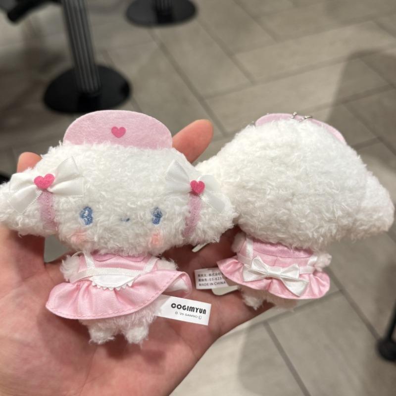 Plush Keychain Kuromi MY Melody Cogimyun Hello Kitty Angel Nurses Series KThingS Bag Pendant Soft Stuffed Birthday Gifts
