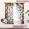 Colored Building Blocks Print Curtains Suitable Bedroom Living Room Kitchen Decoration Home Window Curtain Set Of 2 Made Polyester Washable Great