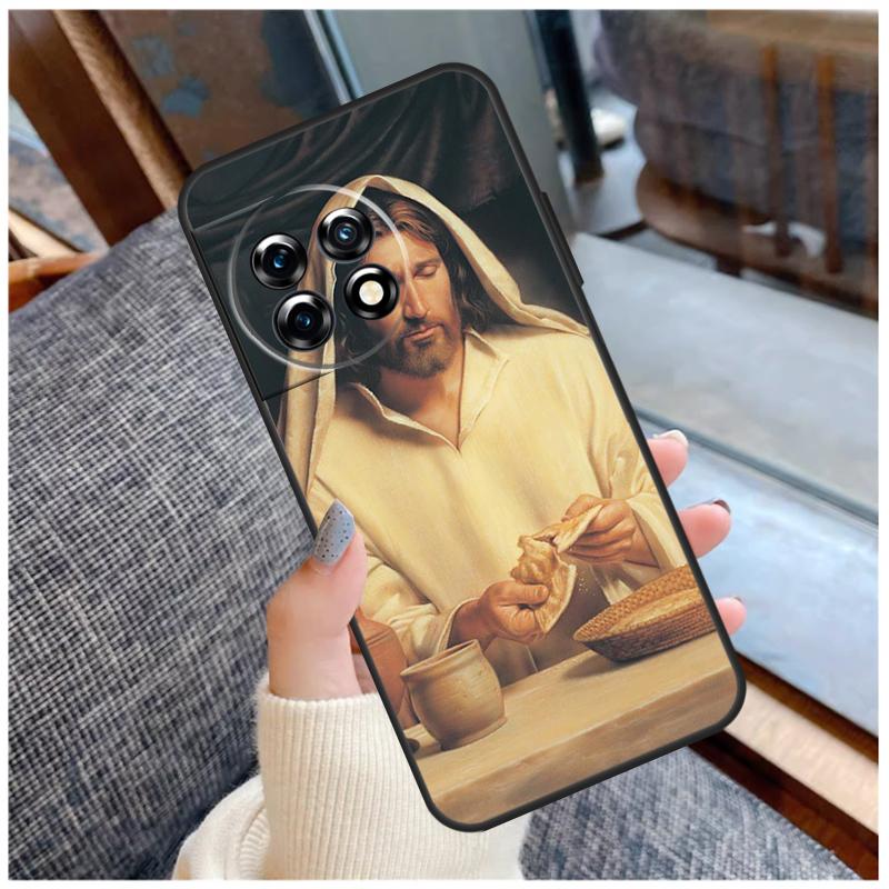God Jesus Case For OnePlus 13T 8T 10T 9 10 Pro 15 13 12 11 13R 12R Nord CE 5 2 3 4 Lite N20 N30 Coque