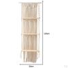 Macrame Wall Hanging Shelf Floating Shelf, Bohemian Decor, 3 Tiers Woven Shelves for Bathroom Plants