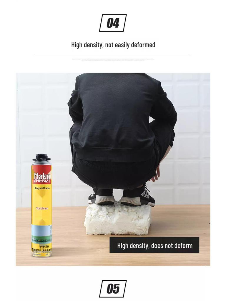 Expanding Foam Sealant for Doors & Windows - Leak Repair & Hole Filling Agent