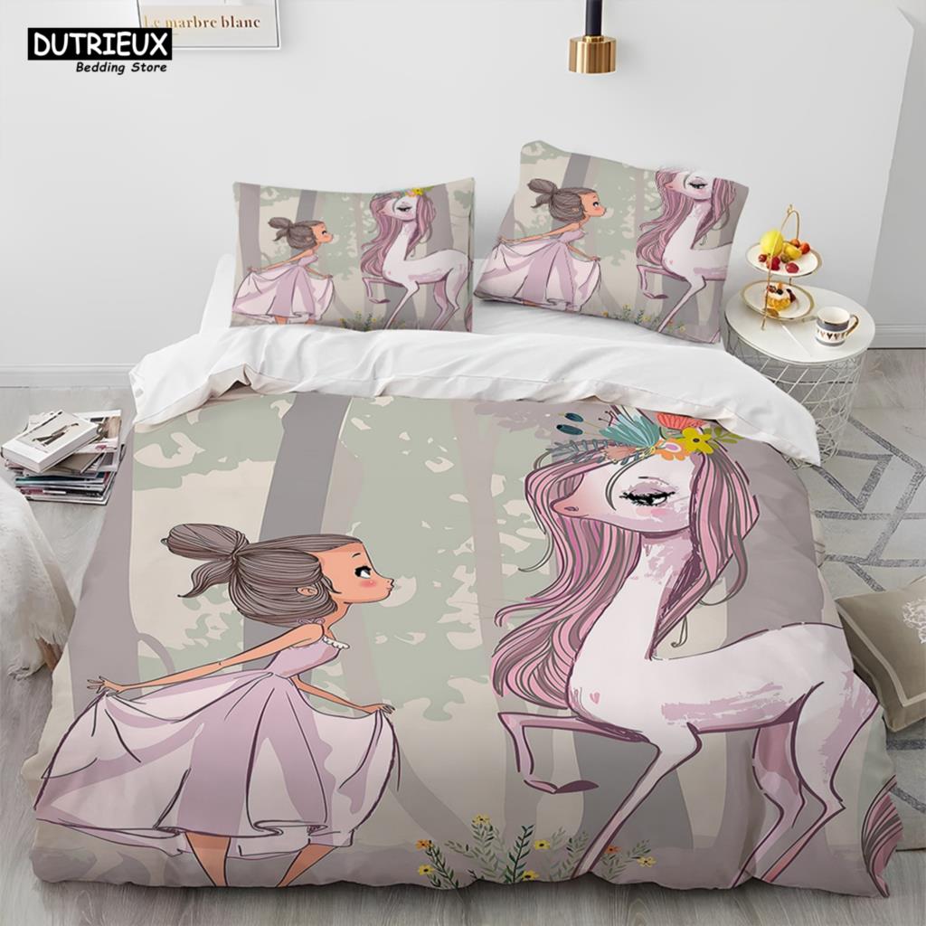 3D Bed set Beautiful Beach Bedding Bed Sets Modern Quilt Cover+pillowcases Winter California King Bedding Sets Jogo De Cama Bed