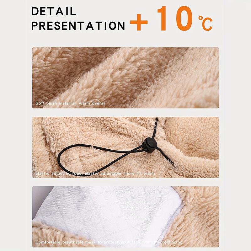 Women Adjustable Winter Thick Casual Wear Helmet Covers Hiking Warm Plush Hat Outdoor Activities Beanie Hat Skiing 1PC