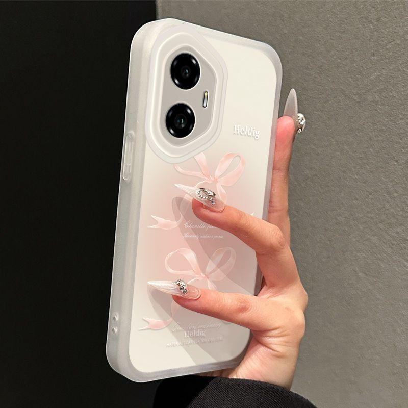 

English bow for Apple 16E mobile phone case women s Internet celebrity matte creative sweet apple 16e