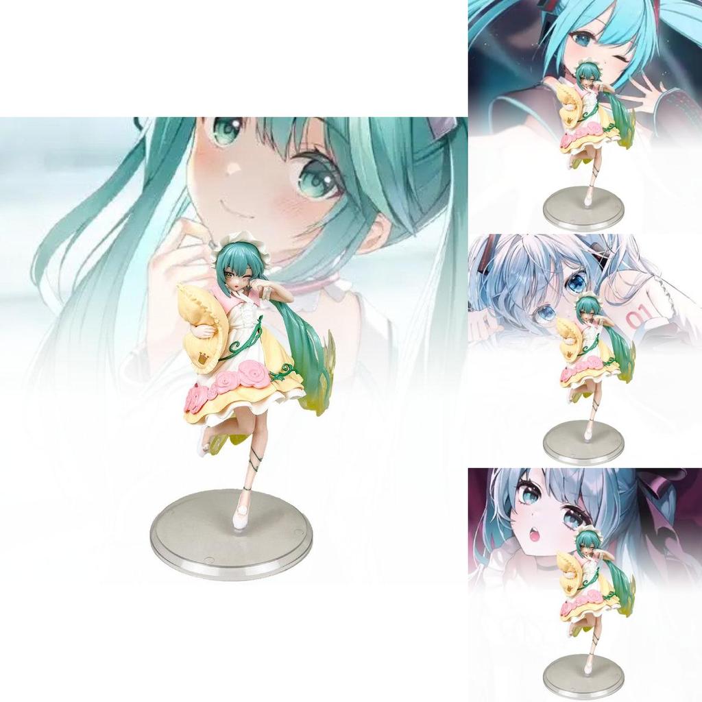 Adorable Hatsune Miku Fairy Tale Wonderland Plush Pillow Pvc Figure Collectible Model