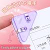 Deli TP530 Transparent Triangle Corner Clip for Documents