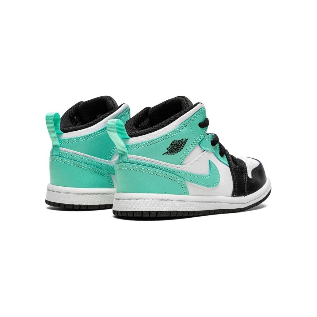 Air Jordan 1 Mid TD Tropical Twist Baby Sneakers Green White Black 640735-132