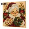 Creative Christmas Gifts for Adults Faux Pearl Art Kit, 20x20cm Xmas Painting DIY Wall Decor Making Kit Sparkling 3D Diamond Craft Adults, Festive