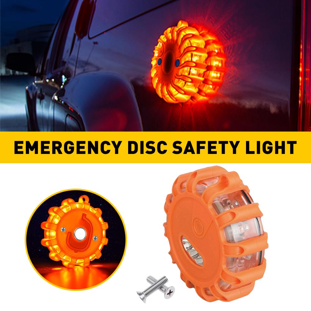 1Pcs 10 Mode Magnetic LED Strobe Warning Light Car Emergency Road Rescue Safety Flashing Lights Roadside Auto Signal Beacon Lamp