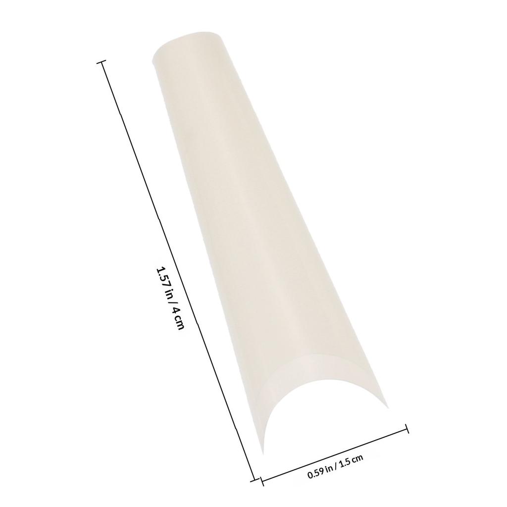 500Pcs Nail Tips French Style Coffin Fake Nails Natural Long Artificial Fingernails for Party Wedding Prom DIY Nail Art