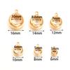 30-100pcs/lot CCB Spacer Beads Pendant Charms Clasps Gold Color Big Hole Bail Beads For DIY Bracelet Jewelry Making Accessories