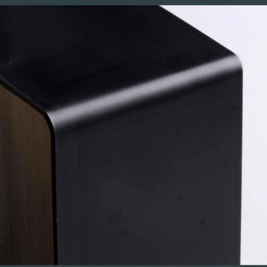 1 Stück Taschentuchbox Serviettenhalter Etui Papierbox Behälter Bambusdeckel Massivholz Hotel Aufbewahrungsbox Tischdekoration für Zuhause
