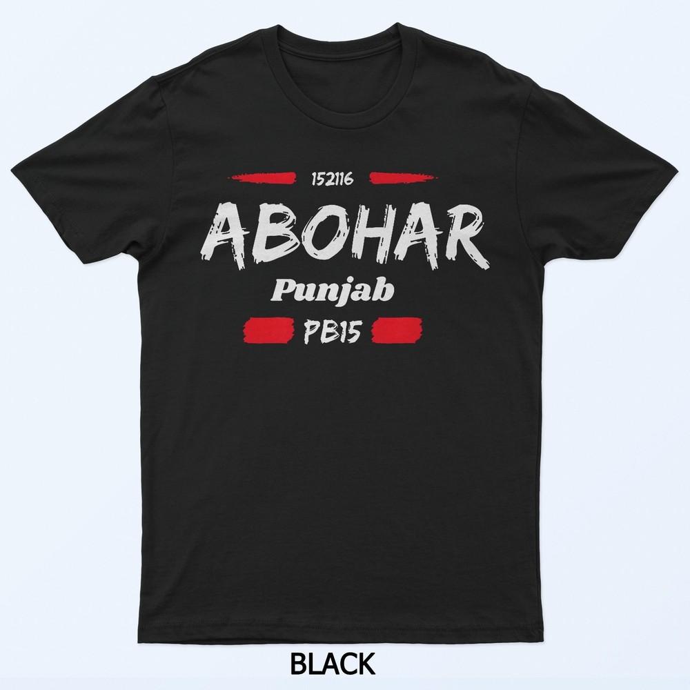 

Abohar Punjab Pb15 Car Plate Panjab Designer Punjabi T-Shirt XL