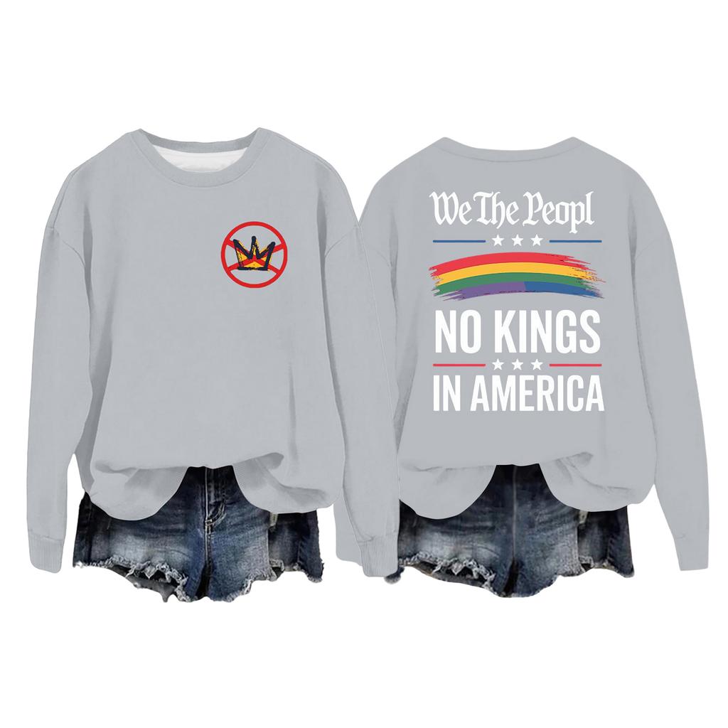 Women's Fashion Casual Long Sleeve Loose Printed Sweatshirt