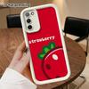 Phone case: 2D flat Samsung Galaxy A34 A35 M05 M06 S20 S22 S21 FE Plus 5G protective case, red big strawberry, perfect Christmas and Halloween holiday