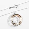 TIFFANY&Co. Collier Cercles Entrelacés 1837 Argent925/Métal Rubedo 5.13g Femmes Occasion