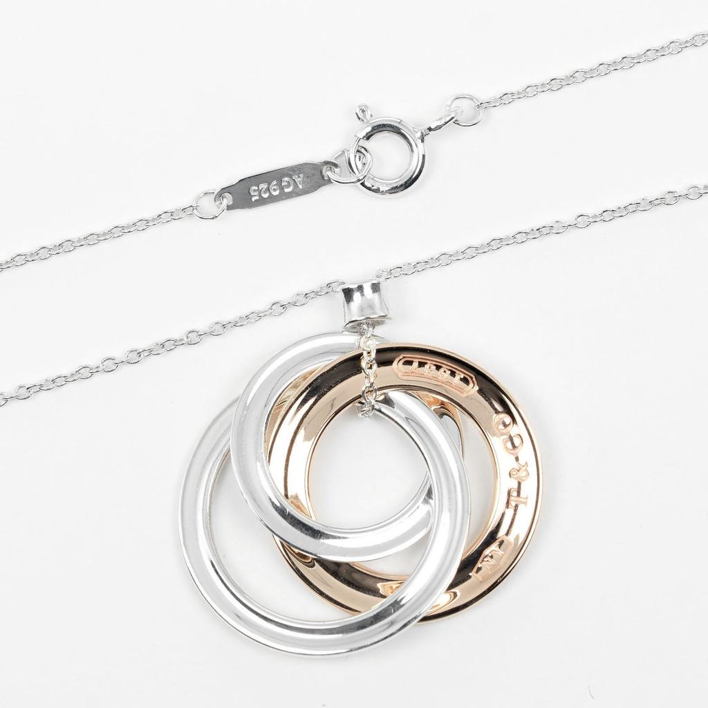 TIFFANY&Co. Collier Cercles Entrelacés 1837 Argent925/Métal Rubedo 5.13g Femmes Occasion