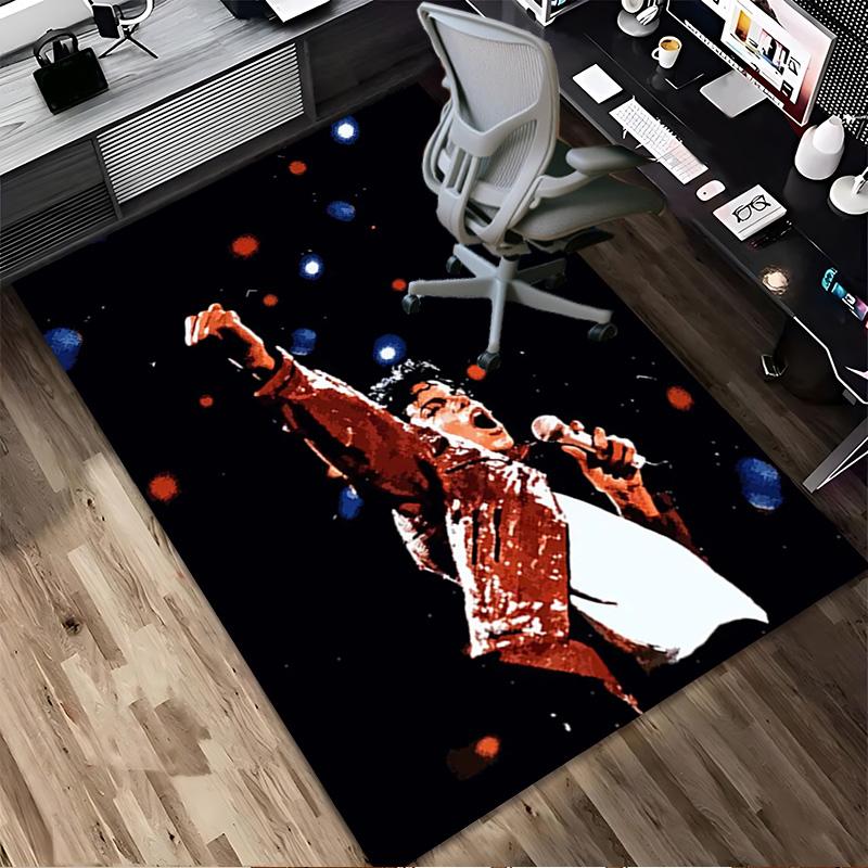 Michael Jackson Living Room Nonslip Area Rug Soft Carpet For Bedroom Gameoom Playroom Sofa Office Home Decor Doormat