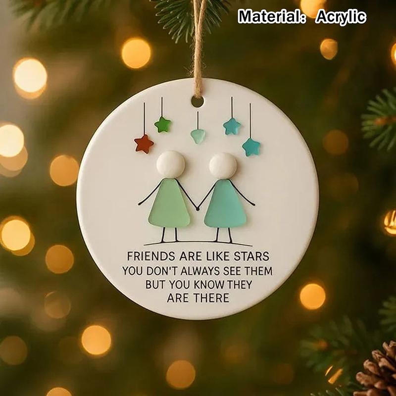 

Декор дружбы в форме сердца из морского стекла, Неподвластный времени сувенир дружбы в форме сердца для рождественской елки