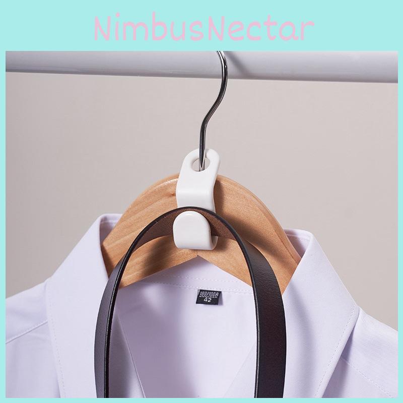 Stackable Hanger Closet Hooks 6 Pack Pp Plastic Multilayer Hanging Saving Space