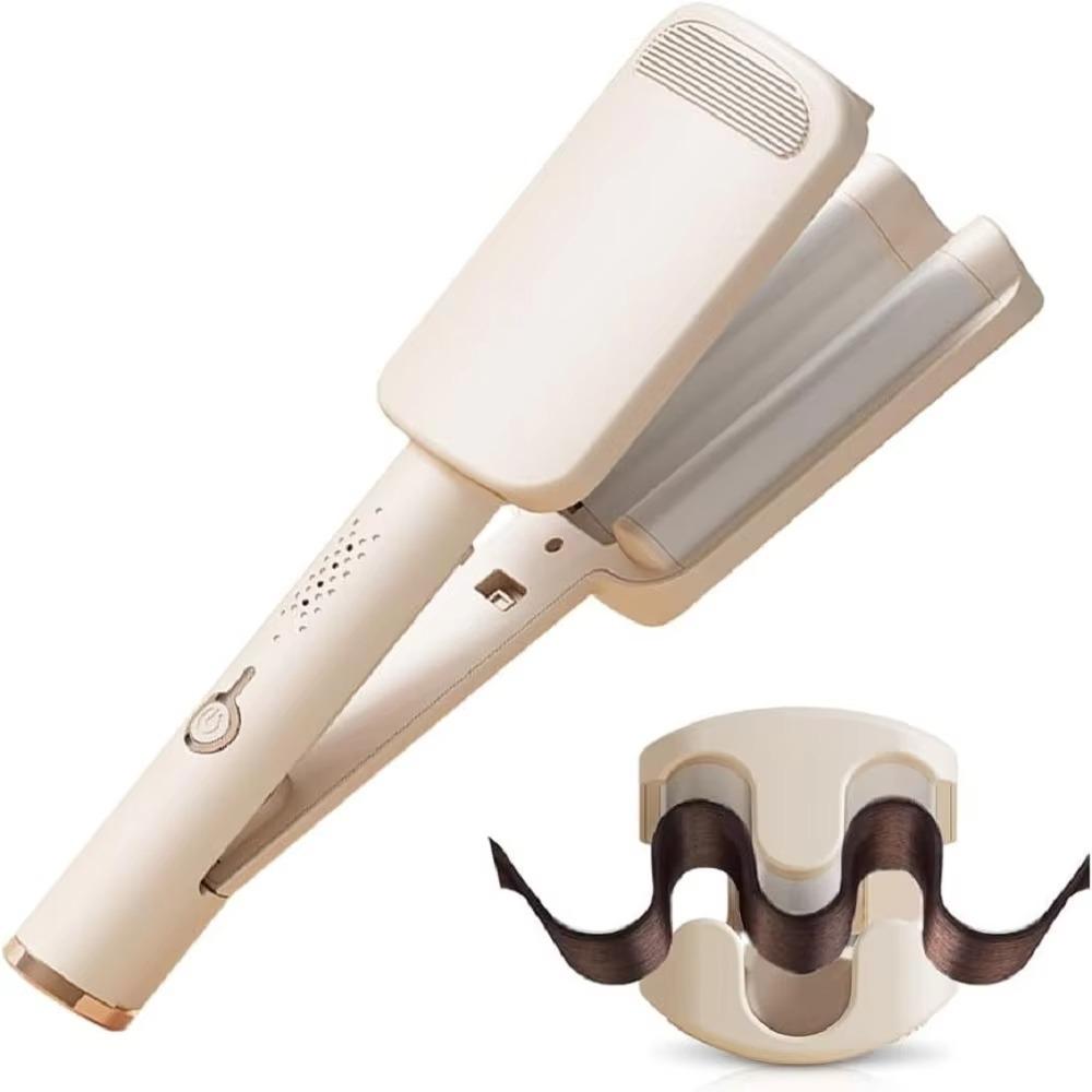 Rotating Deep Wave Hair Curler 4 Temperature Adjustable Large Curling Iron  Salon