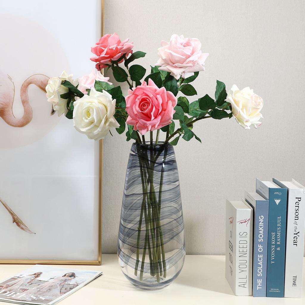 Simulation spring color moisturizing concubine rose, home decoration simulation flower