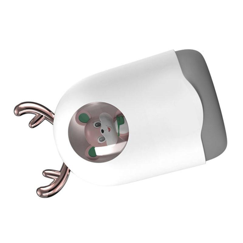 Mini Humidifier Portable USB Wired Quiet Moisturizing For Desk Bedroom Office Cute Animal Shape White