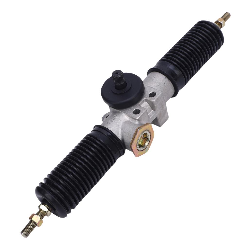 Power Steering Gear Rack Pinion Assembly 30T 420mm Long with Rubber Bushing for Go Kart ATV UTV Quad