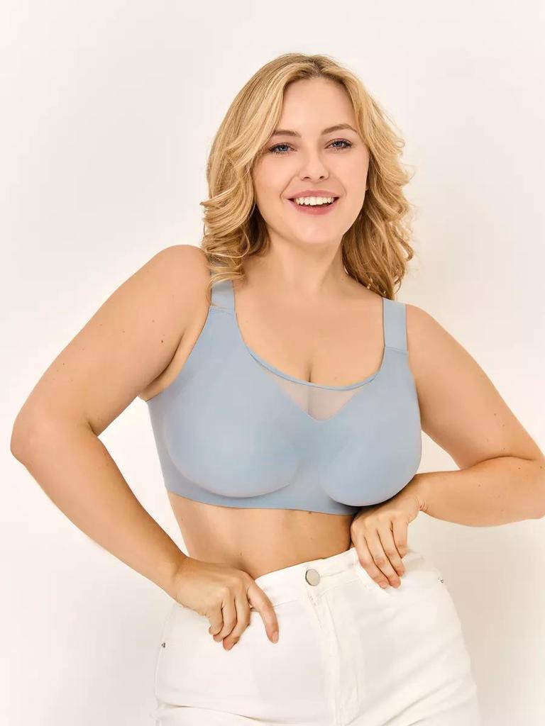 Reggiseno Senza Cuciture Taglie Forti ZON - Minimizzatore del Seno, Supporto Laterale, Senza Ferretto, Design con Colla Gelatinosa