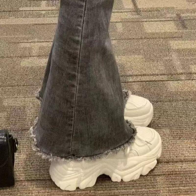 Women's models increase in height Spring new versatile small people show height thick-soled fried street sneakers women