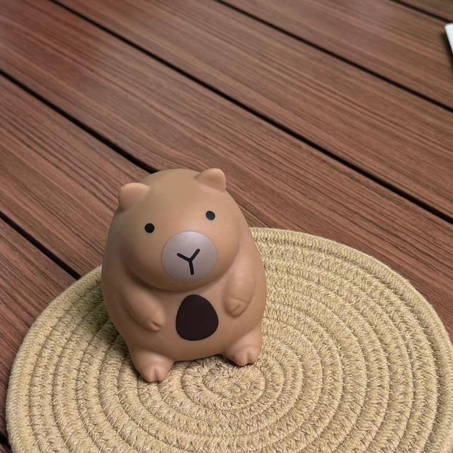 Cute Capibara Squeeze Toys Little Chubby Capybara Slow Rebound Release Squeeze Toy Kapibara Stress-relieving Mini Fidget Toys