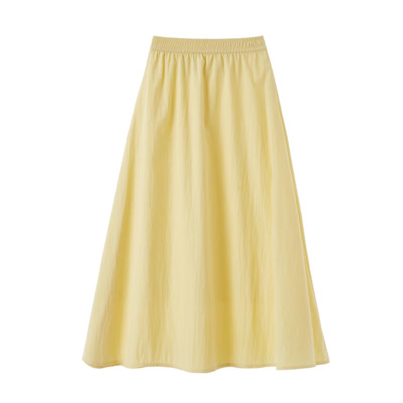 Women s Pleated A-line Midi Skirt M