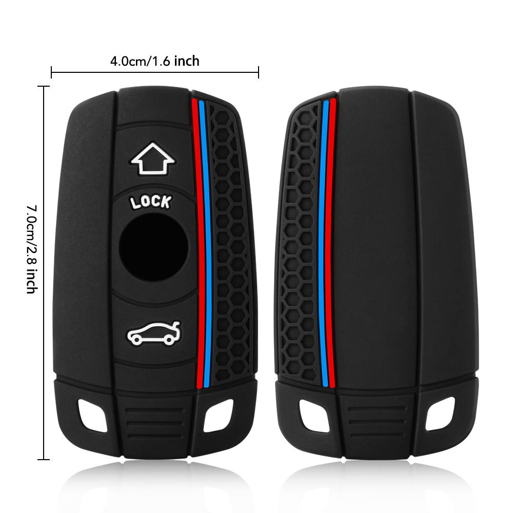 Drxku3 Silicone Car Remote Key Case Cover Accessories for BMW E90 E60 E70 E87 3 5 6 Series M3 M5 X1 X5 X6 Z4 E71 E72 E88 E89 E91 E92