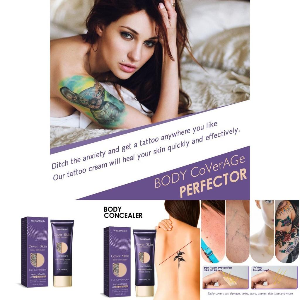 West Month Waterproof Body Concealer Cream For Covering Tattoos Scars And Birthmarks
