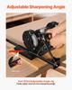 Multi-Grind Sharpening System, Vari-Grind Pro Sharpening Jig Kit for 6" & 8" Bench Grinders with Platform, Long Support Arm & Fingernail Gouge Jig,