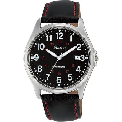 [Citizen Q&Q] Watch Analog Waterproof Date Leather Strap D026-305 Men's Black [Parallel Imported ...