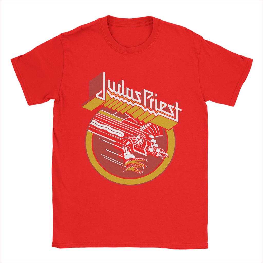 British Metal Judas Priest T Shirt Summer  Harajuku TShirts Couple Cotton O Neck Oversize Top Tees Short Sleeve Vintage Tops